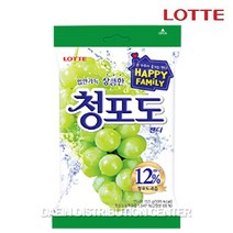 롯데 청포도 캔디 153gX1개 간식 사탕
