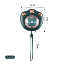 usb 캠핑 미니 온풍기 히터 핸드 워머 귀여운 고양이 발톱 모양의 충전식 휴대용 전기, 돼지, 1200mah(4-6시간)