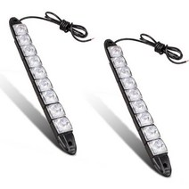 호환 frp 보트 선외기 낚시보트 2pcs 12v 철주 활 유연한 ip67 방수 딩기 요트 선박 탐색 카약 9 led 스트립 해양 주간 빛, 없음, [01] Black