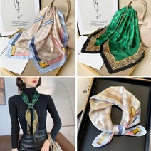 가을 캐주얼 정장 스타일링 룩 실크 모던 심플 고퀄 패턴 프리미엄 쁘띠 방도 예쁜 부드러운 스카프 머플러 숏 헤어 넥 타이 데일리 다양한 디자인 베이직한 소프트 가방 모자 러블리
