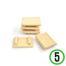 파스텔크래프트 미니어처 초밥접시*사각*4x3x1.2cm(5개입) N-03-303