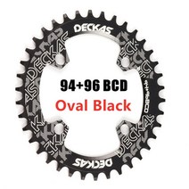 Deckas 94 + 96 bcd 자전거 체인 휠 원형타원형 32t 34t 36t 38t mtb 자전거 체인 링 마운틴 크라운 m4000 m4050 gx nx x1 크랭크, 9496bcd 오벌 블랙, 오벌 블랙