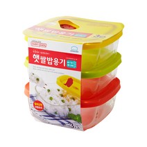 락앤락 바로한끼 햇쌀밥용기 355ml x 3종 세트, 1세트, 밥용기 3종