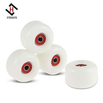 1쌍 5.25 인치 137mm 프로 스케이트 보드 중공 트럭 수축 95aa 부싱 포함 4 개 흰색 바퀴 100A, 한개옵션0