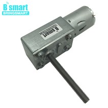 DC 기어 모터 4632-370 12V 볼트 DC 웜기어 감속기 M6 나사 샤프트 길이 50MM 3V6V24V 웜 기어드 모터 역, 07 12v 40rpm_03 package D