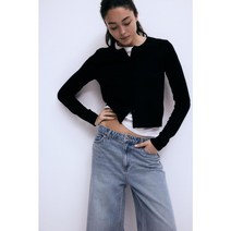 H&M 파인 니트 가디건 블랙 0579541001 347827