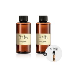 [휴림] 편백나무 피톤치드 디퓨져 디퓨져 리필 2개+미니 에센셜 오일 추가 증정/ 편백수 탈취제 방향제 곰팡이냄세제거 새집증후군, 피톤치드 디퓨져 리필 150mlx2개+에센셜 오일
