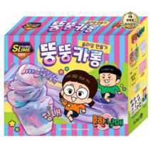 라이브잇 흔한남매 뚱뚱카롱 슬라임 만들기 세트, 8세트, 혼합색상