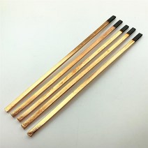 5pcs 탄소 막대 흑연 전극 구리 도금 원형 평면 용접 판금 수리 8m, 03 5mmX20mmX355mm_01 흑연