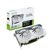 ASUS DUAL 지포스 RTX 4060 O8G OC D6 8GB White