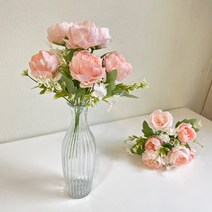 클래식 피오니 - 인테리어조화 실크플라워 인조 꽃 장식 웨딩 부케 꽃다발