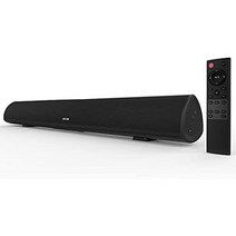 BYL 사운드 바 IR 원격 기능이 있는 Bestisan 80W 홈 씨어터 사운드바 시스템 유무선 Bluetooth 5.0 오, 34인치 다크 블랙, 한 사이즈