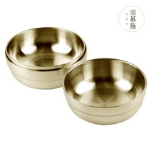 오모시 유기그릇 이중 신면기 식당 업소용 국수그릇 면기 냉면그릇 면그릇, 23cm.