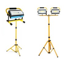 금동상사 LED 충전식 야간 현장 작업등 랜턴 투광기 100W 30W COB 거치 삼각대 선택옵션, 본체+18650배터리6개+케이블+거치삼각대, 1세트