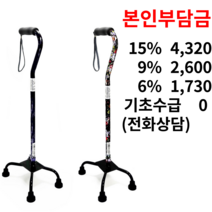 SKL-020 지팡이 복지용구 어르신 노인, 일반구매, 1개, 꽃무늬