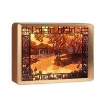 할로윈 데이 호박 LED 램프 유령의집 캔들 해골 소품 장식 파티 라이트 아크릴 무드등 3d 그림자 상자 프레임 led 야간 조명 벽 토토로 애니메이션 종이 컷 박스 테이블 룸, 푸른