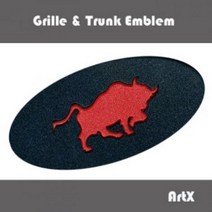 ArtX 횡소 마크 로고 순정교체형 럭셔리 엠블럼 NO.4(그릴/트렁크엠블렘), A, 블랙펄, 화이트펄