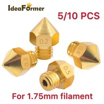 3D프린터 부품 소모품 5 10pcs MK8 황동 기존 M6 나사 헤드 업그레이드 더, 1개, 02 0.3mm_02 10PCS