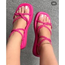 여성여름샌들 스포츠샌들 휴양지샌들 신상품 여름 플랫 샌들 여성 레이스업 오픈 토 슈즈 트렌드 럭셔리 신발 비치 캐주얼 슬리퍼