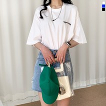 티데일리 남녀공용 오퍼튜니티 오버핏 17수 빅사이즈 라운드 반팔 티셔츠