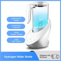 YenvK-1.5L 리치 SPE/PEM 수소 물병 알칼리성 이온수기 기계 4 가지 모드 스마트 터치 워터 필터 피처