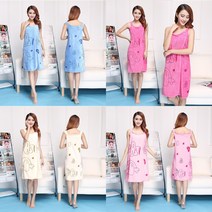 [국내당일배송] 어린이 여성 입는 비치 타월 / 가성비 샤워 사우나 수영장 워터파크 물놀이 편리 아이디어 상품, 블루, 1개