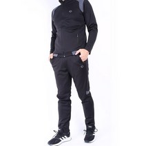 미루나무 국내생산 봄 가을 스판 상하 트레이닝세트 푸부스, 105 블랙