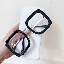 오버 사이드 스퀘어 안경 여성 및 남성용 패션 투명 광학 안경테 여성용 투명 안경 2022 년 최신 패션