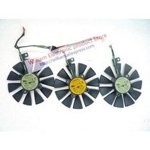 [해외] 그래픽 카드 냉각 팬 STRIXRX480O8GGAMING GTX1060 1050TI GTX1070 T129215SU T129215SM FONSONING, One set