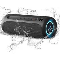 Portable Speaker 무선 블루투스 IPX7 Waterproof 25W Loud Stereo Sou, Black