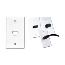 신길전자 벽면 HDMI 1포트 알루미늄 판넬 월플레이트 인테리어콘센트, 줄타입, 1개