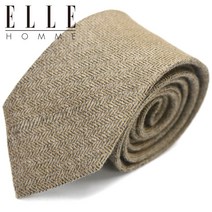 [ELLE HOMME] 엘르옴므 실크넥타이 - 헤링본 머스타드 7.5cm