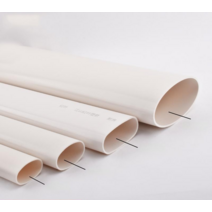 배수관 빗물 파이프 pvc 선홈통 하수관 수도관 거터, 110 플랫 튜브 50CM
