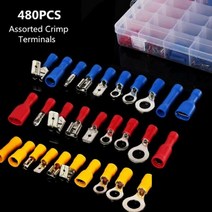 다다마켓_터미널 단자 480PCS 세트 (보관 케이스 포함) 컨넥 셋트 커터 핸디_다다마켓, 옵션_없는__상품