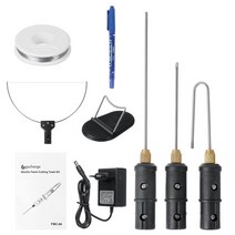 열선커터기 우드락 커팅 18W 3 1 전기 스티로폼 커터 커팅 머신 Styro 폼 펜 휴대용 나이프 뜨거운 난방 와, 01 EU Plug