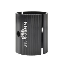 자전거 핸들바 Muqzi 1 pair 핸들 바 심 25.4mm 31.8mm 31.8mm 35mm 조리개 조정 어댑터 mtb 도로 바 스템 감속기, 31.835mm 블랙