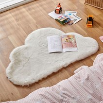 [모던하우스] 도톰하고 포근한 퍼 구름러그 크림 75x81