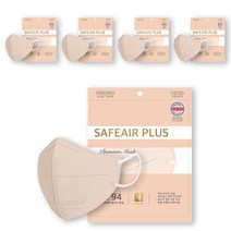세이프에어플러스 KF94 보건용 새부리형 마스크 50매, 코랄오렌지 x 50매
