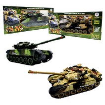 워탱크 9995 WAR TANK 배틀탱크 RC 대전모드 무선조종 RC카 배틀모드 탱크 (중형) 어린이 아이 선물 야외 실내 서바이벌 작동완구, 9995_카모옐로우