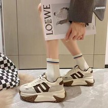 굽높은운동화 푹신한 통굽 빈티지 키높이 발볼 넓은 여 슈즈