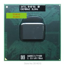 인텔 코어 2 듀오 T9400 SLB46 SLAYY 2.5 GHz 중고 듀얼 스레드 CPU 프로세서 6M 35W 소켓 P, 한개옵션0