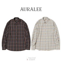 AURALEE 오라리 24SS SUPER LIGHT WOOL CHECK SHIRT
