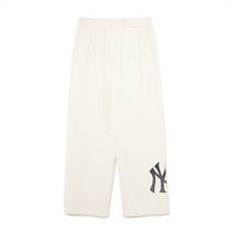 [국내정품]MLB 엠엘비 클래식 모노그램 빅럭스 와이드팬츠 NY D.Cream
