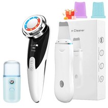 뷰티디바이스LED 페이스 라이트 테라피 스킨 리주버네이션 리프팅 장치 울트라 소닉 스크러버 실리콘 음파, 03 Type 2 White