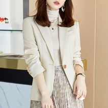 넷투넷코리아 여성 기본 정장 자켓 면접 점퍼 캐주얼 심플 아우터