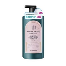 샤워메이트 퍼퓸 드 휩 와일드 로즈 바디워시 생화향, 1L, 2개