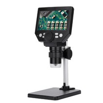 전자 현미경 1000X USB 디지털 비디오 카메라 4.3 인치 LED 내시경 확대 납땜 PCB 검사, 01 G1000 plastic stand