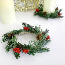 다니엘라 미니원형리스 크리스마스캔들링, 사이즈-중