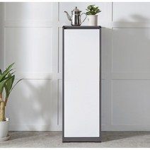 차분한 그레이톤 다용도 3단 선반 수납장400 / 원룸 가구 큰방 침대 안방, 화이트