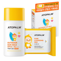 아토팜 유아용 야외놀이 선밀크 SPF50+ PA+++ 55g 세트, 2세트